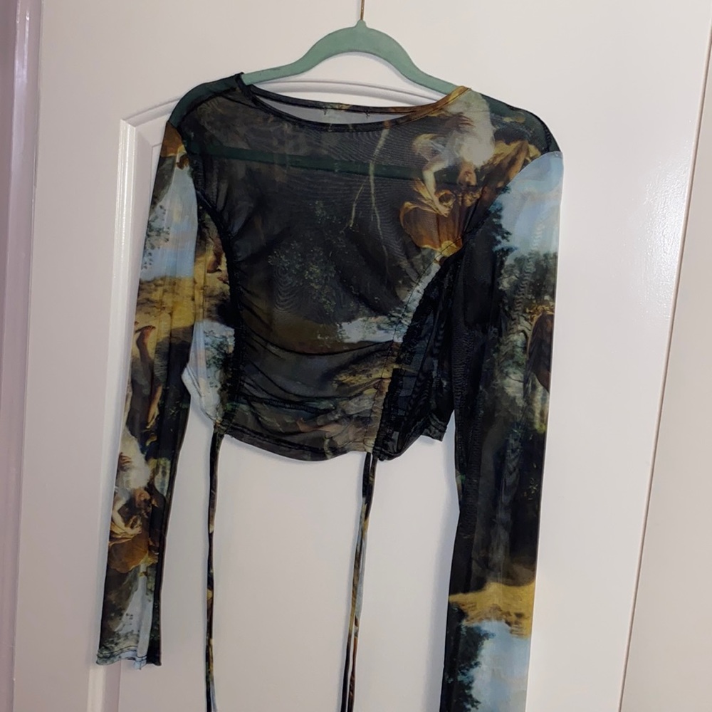 Mesh Angel Long Sleeve Top. Sz. M-XL.